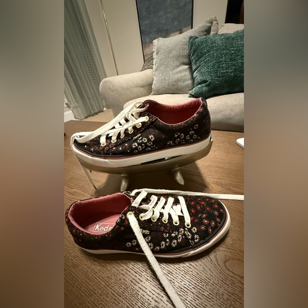 Keds Kids Floral Sneakers - Black and Red - Picture 2 of 6